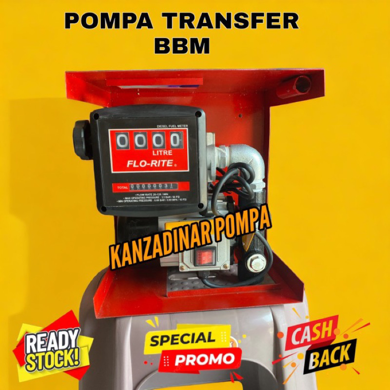 Jual Fuel pump dispenser Pompa Pengisian minyak/solar Flo-rite 60Lpm ...