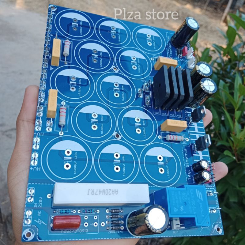 Jual PCB PSU CLASS H 12 ELKO LENGKAP SOFTSTART/SIMETRIS/FAN DOUBLE ...
