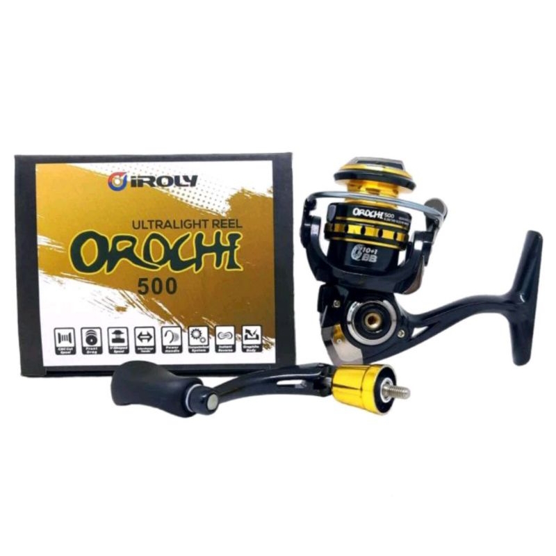 Jual Reel Pancing Iroly Orochi 800 Ultralight Casting Reel Power Handle