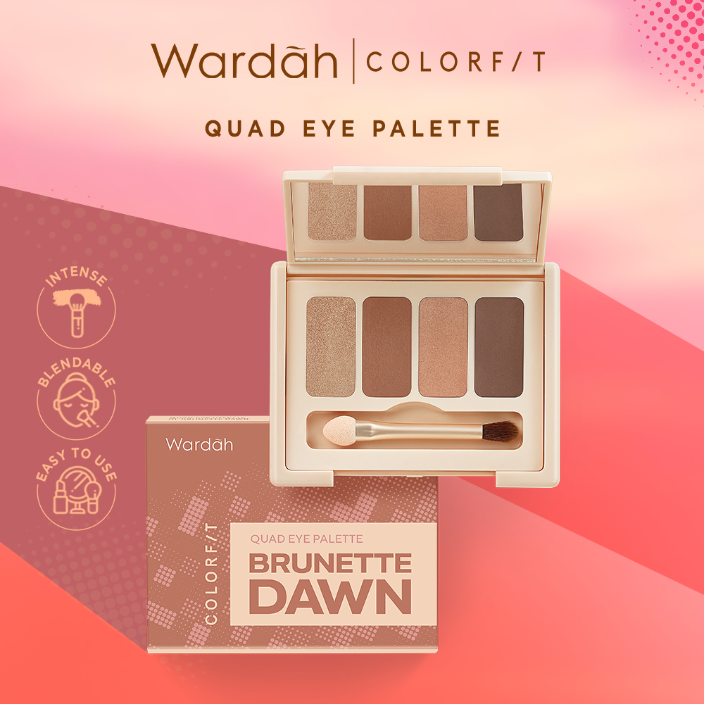 Jual Wardah Colorfit Quad Eye Palette Series l EYESHADOW PALETTE BY