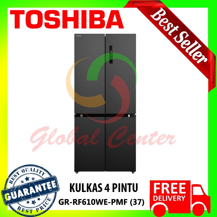 Jual TOSHIBA KULKAS 4 PINTU - GR-RF610WE-PMF (37) - GARANSI RESMI