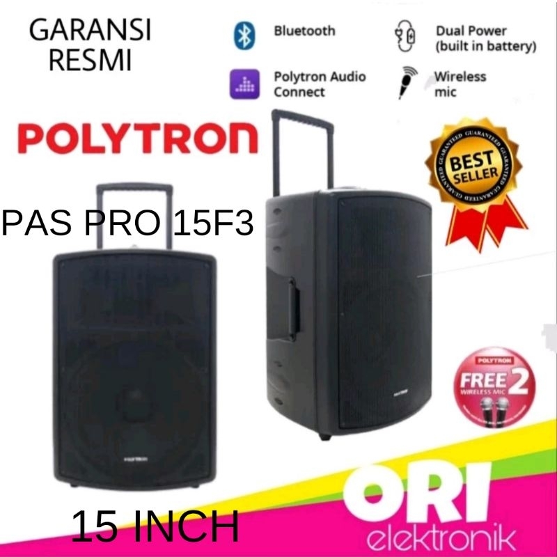 Jual Polytron Speaker Meeting Profesional Troli Bluetooth 15 Inch Pas