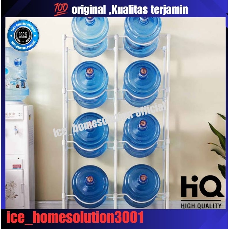 Jual rak galon/Krisbow Rak Galon 8 Botol - Putih/tempat galon/rak galon