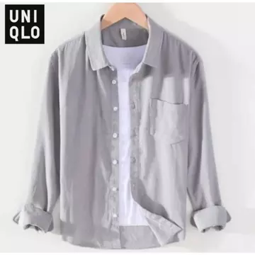 Kemeja Polos Pria Lengan Panjang Simpel Nyaman Dan Stylish