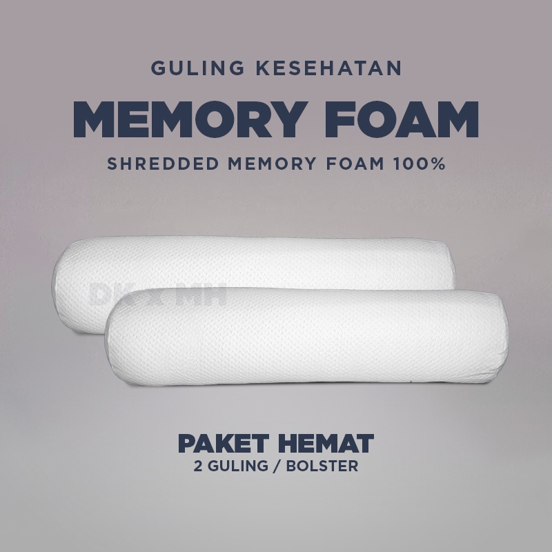 Jual Paket 2 Guling Kesehatan Memory Foam / Guling Memory Foam / Guling ...