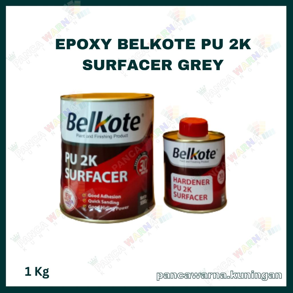 Jual Epoxy PU 2K Belkote Surfacer Plus Hardener / Cat Dasar / Fast Dry ...