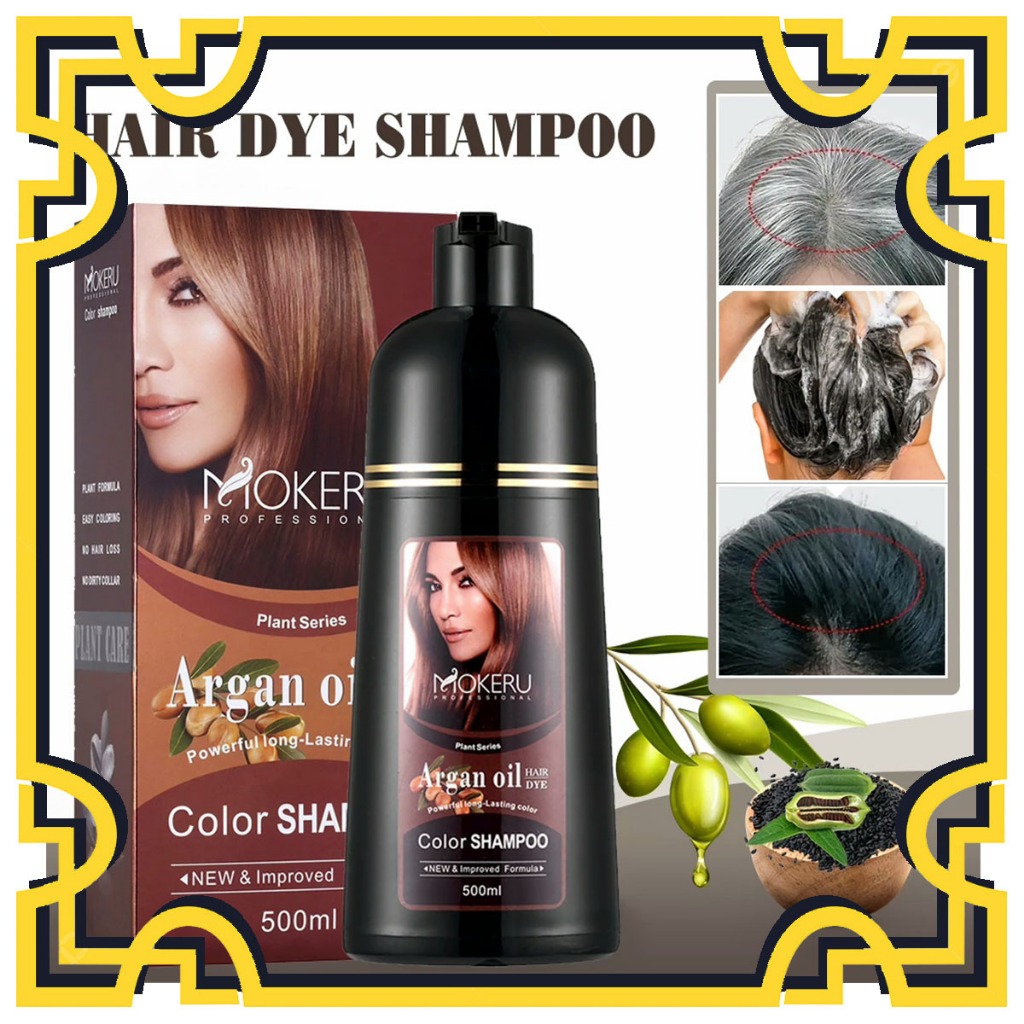 Jual HS MOKERU SHAMPOO UBAN ARGAN OIL SHAMPOO PEWARNA RAMBUT HERBAL ...