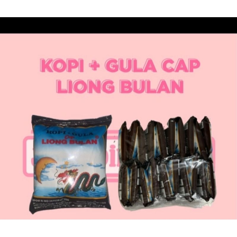 Jual Kopi Liong Plus Gula Cap Liong Bulan 28 Gram Isi 20 Sachet Pack