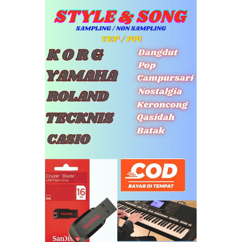 Jual flashdisk isi lagu untuk keyboard | Shopee Indonesia
