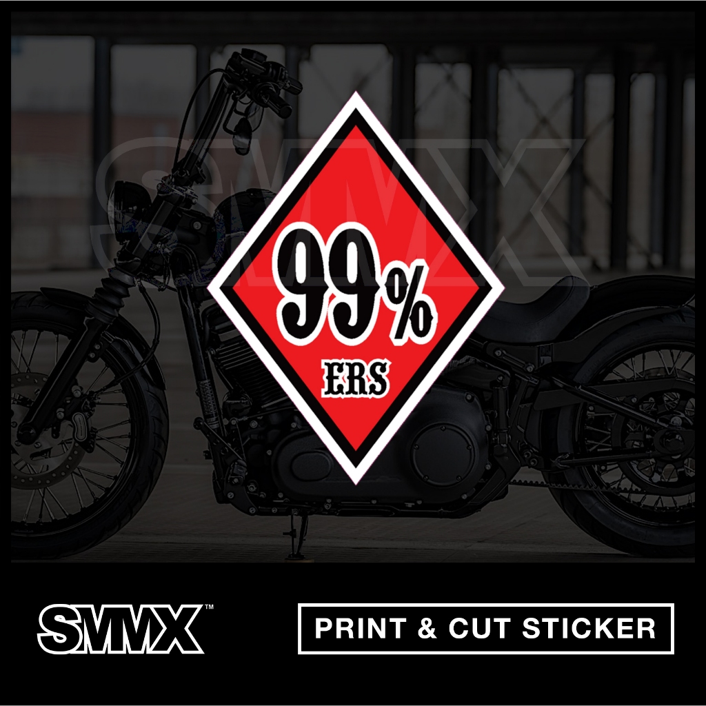 Jual Sticker Stiker 99% ninty nine percenters MC | Shopee Indonesia
