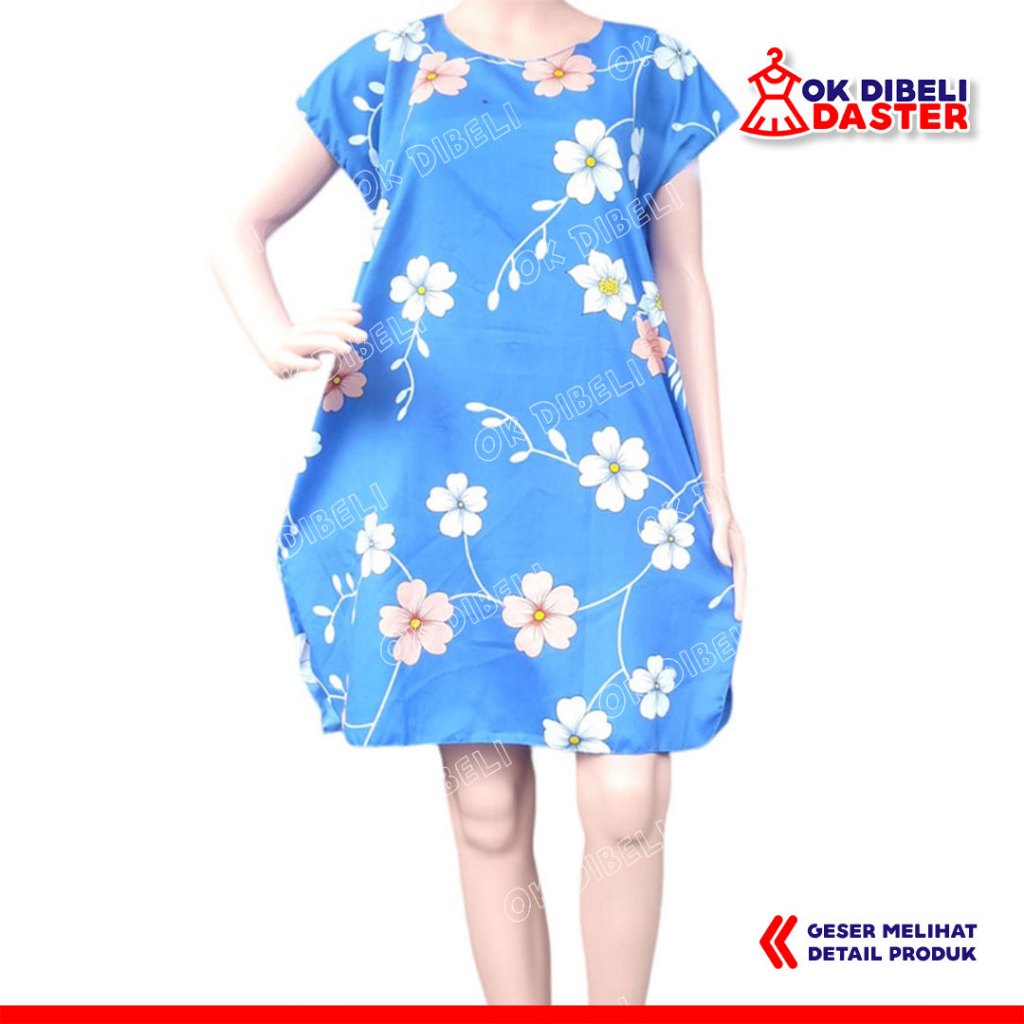 Jual Obral Daster Midi Motif Kekinian Baju Daster Tidur Santai Daster ...