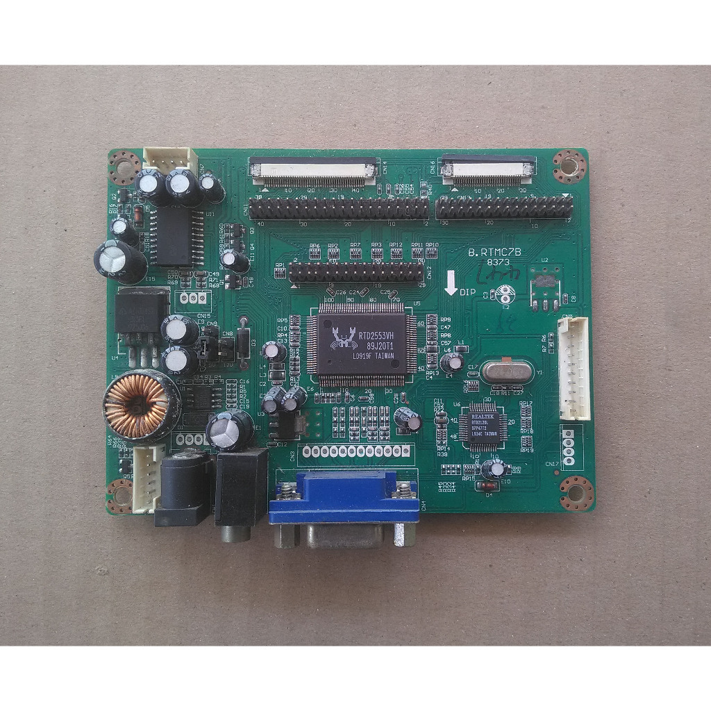 thumbnail interactive-video image 1 of VGA LCD Controller Board RTMC7B For 6.5" T-51750GD065J-FW 640x480 Screen + LVDS Cable 1 of 2