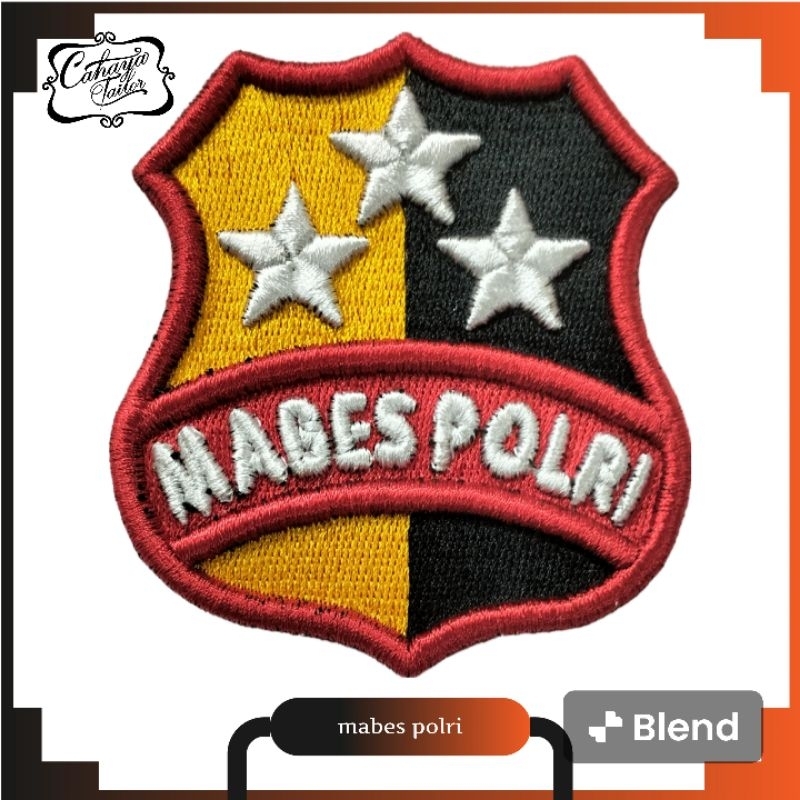 Jual bordir logo mabes polri timbul - biasa | Shopee Indonesia