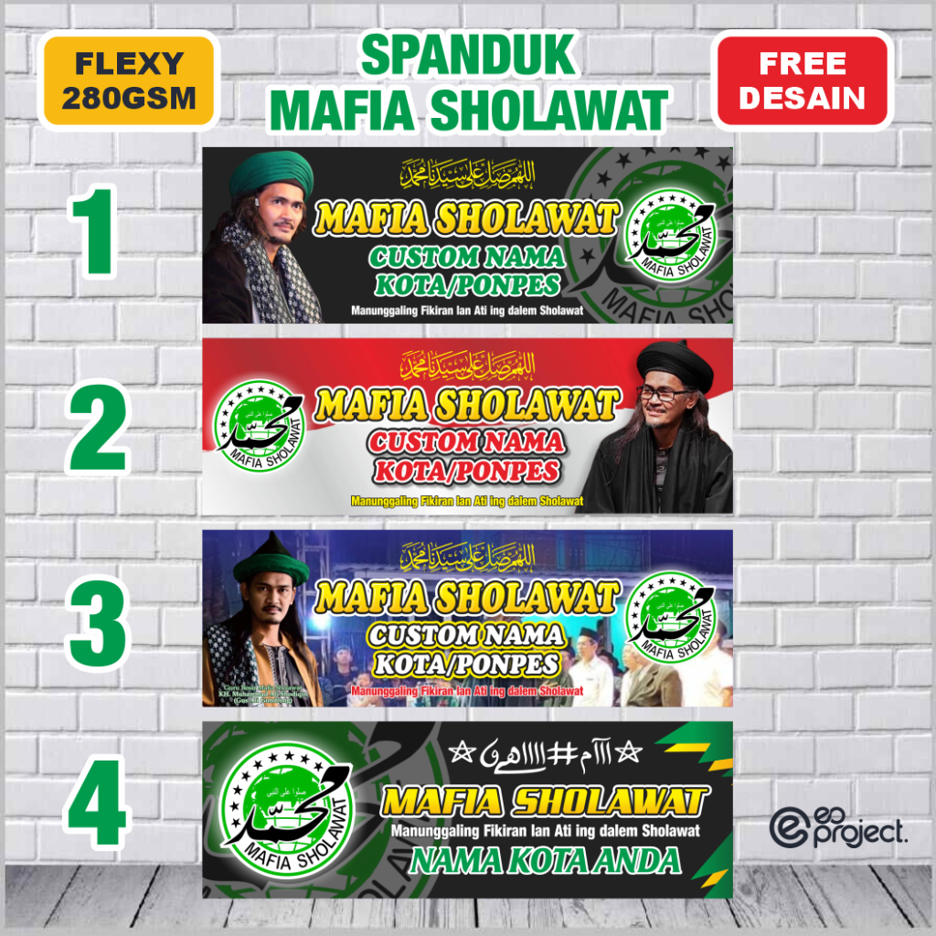 Jual Sehari Jadi Mmt Banner Spanduk Majelis Sholawat Syekher Mania