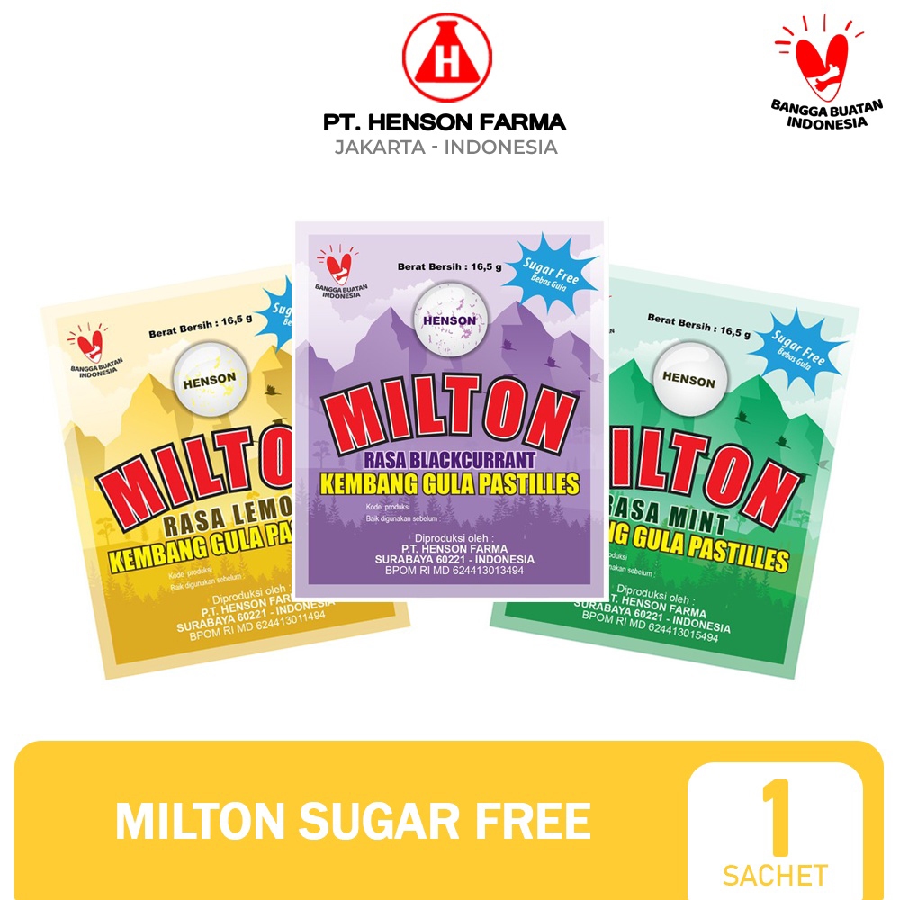 Jual Milton Pastilles Sugar Free Rasa Mint 16,5gr Sachet | Shopee Indonesia