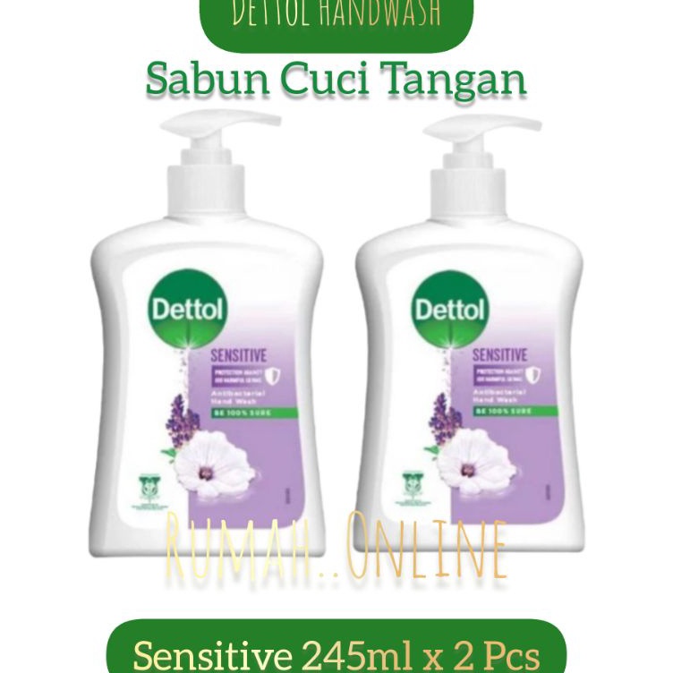 Jual Dettol Handwash Botol Pump - SENSITIVE 245ml x 2 Pcs | Shopee ...