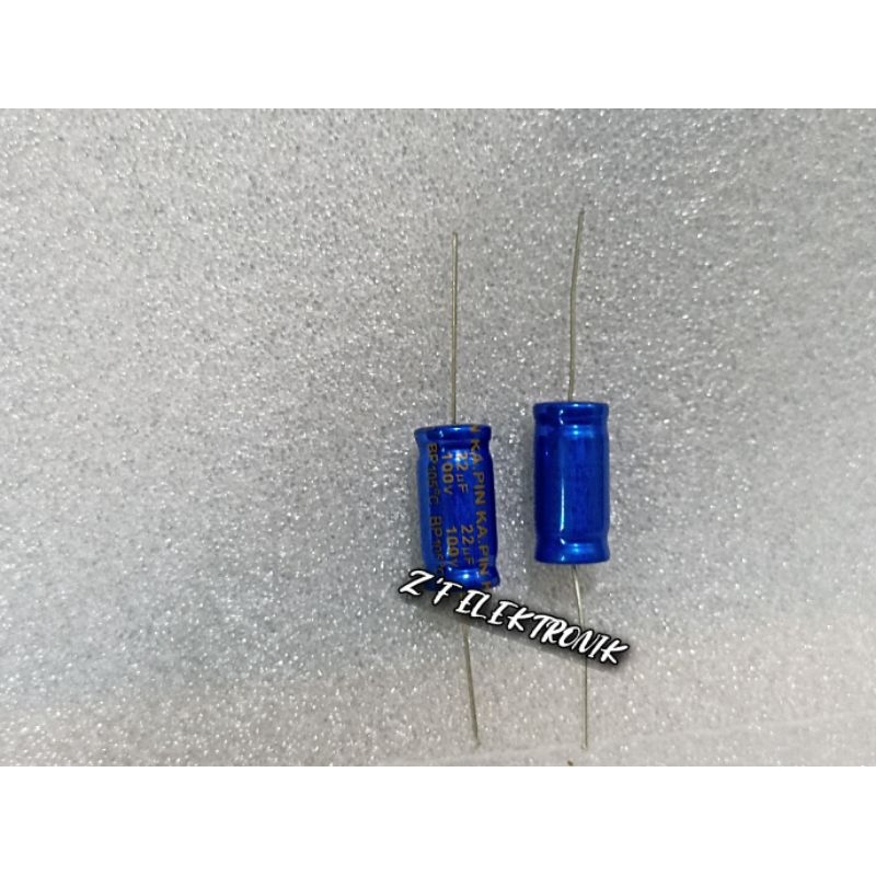 Jual CAPASISTOR NP KA. PIN 22UF 100VOL | Shopee Indonesia