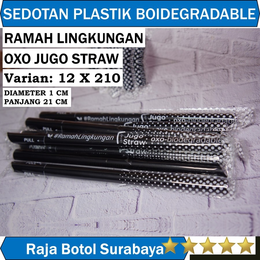 Jual Sedotan Plastik 12mm OXO JUGO STRAW besar 12x210 oxo jugo straw ...