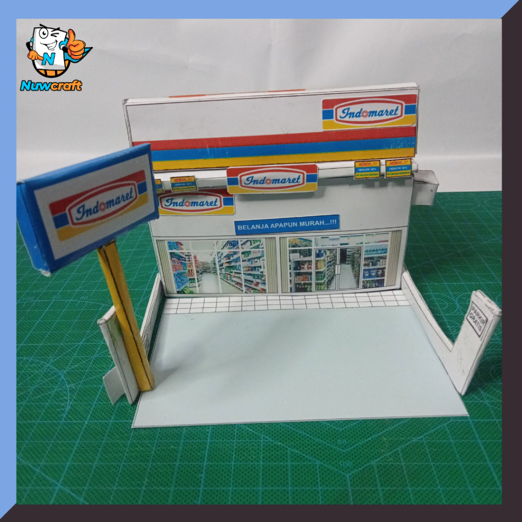 Nuwcraft Indomaret kerajinan papercraft