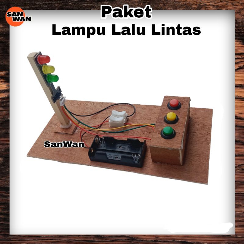 Jual Paket Lampu Lalu Lintas Prakarya Kerajinan Praktek Sekolah Sd