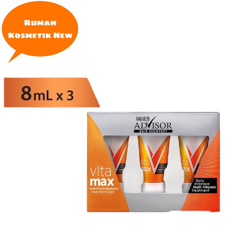 Jual Makarizo Advisor Hair Recovery Vitamax Vitamin Rambut 8 Ml Shopee Indonesia 