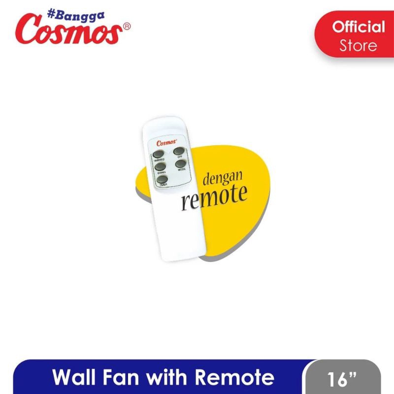 Jual Kipas Angin Dinding 16" COSMOS Pakai Remote 16-WFCR | Shopee Indonesia
