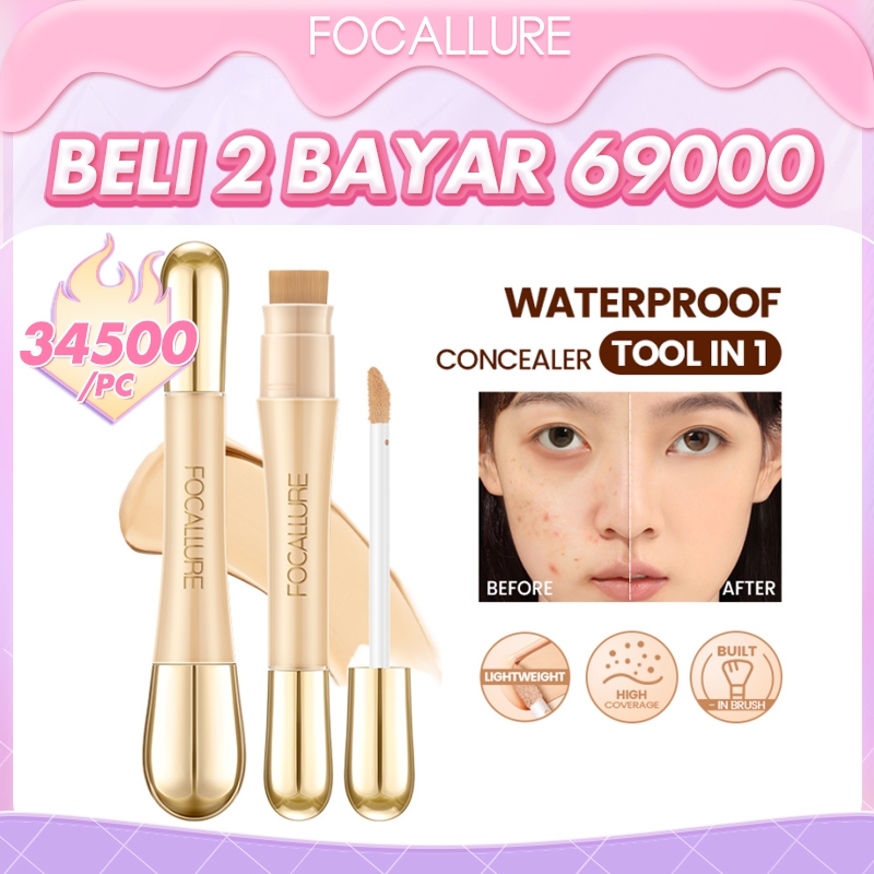 Jual FOCALLURE AmberGold LongLasting High Coverage Concealer No
