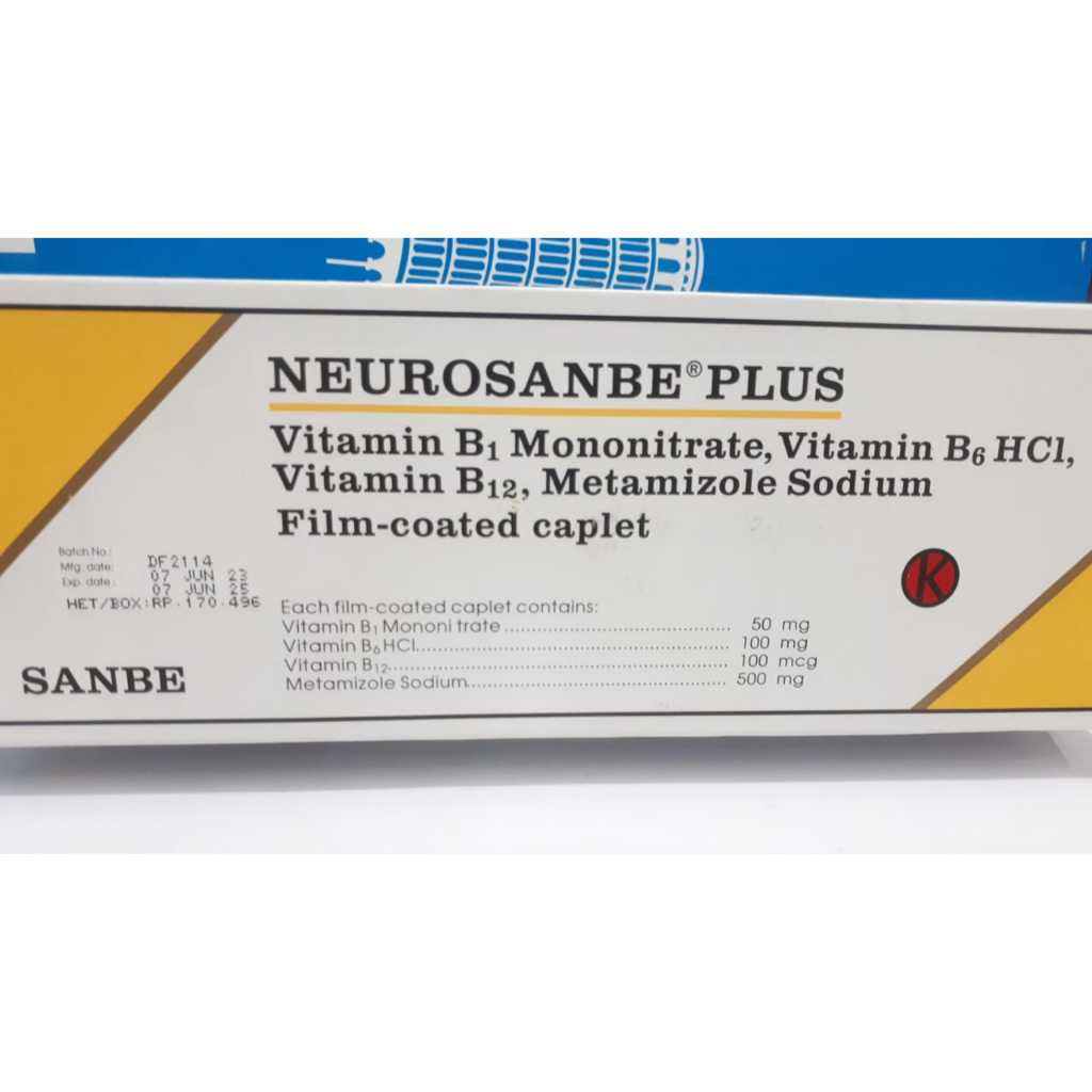 Jual NEUROSANBE PLUS TABLET (HARGA YANG TERTERA HARGA PER 1 STRIP ISI ...