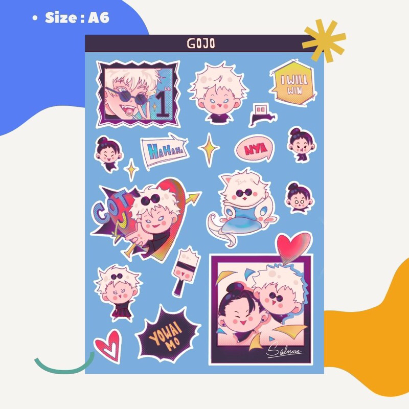 Jual Jujutsu Kaisen Sticker Sheet/Gojo & Geto | Shopee Indonesia