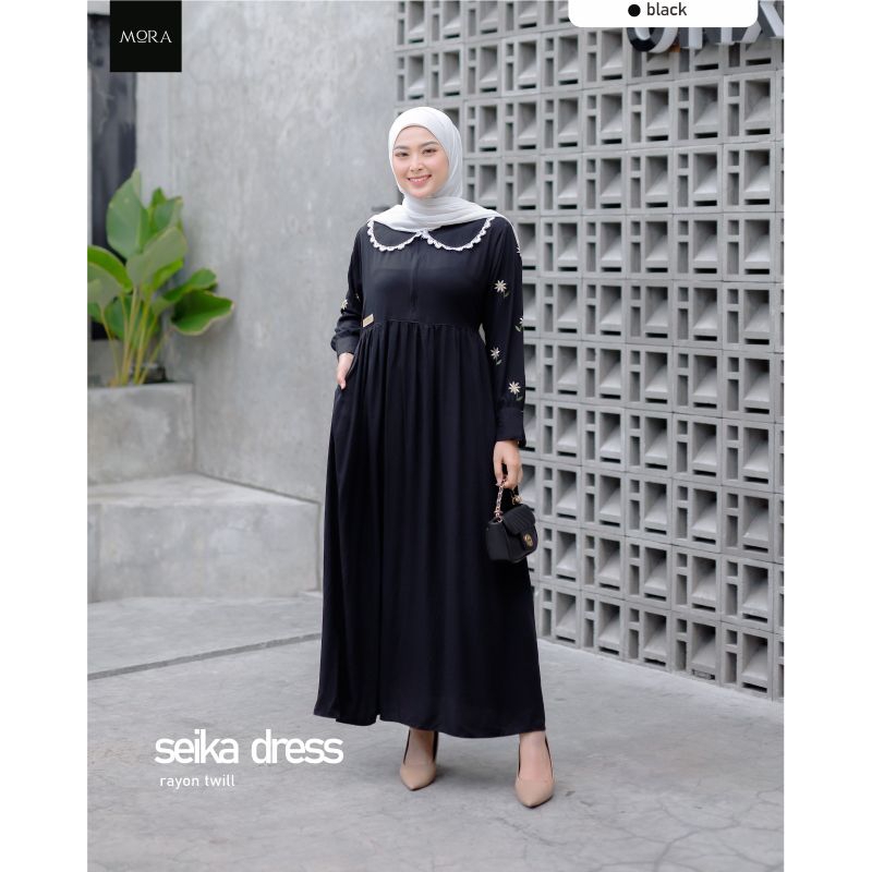 Jual Seika Middidress By Mora Shopee Indonesia