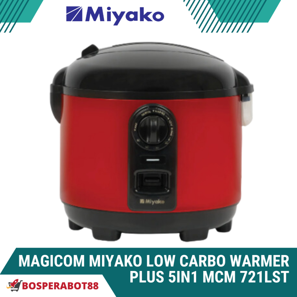 Jual MAGICOM MIYAKO LOW CARBO WARMER PLUS 5IN1 MCM 721LST | Shopee ...