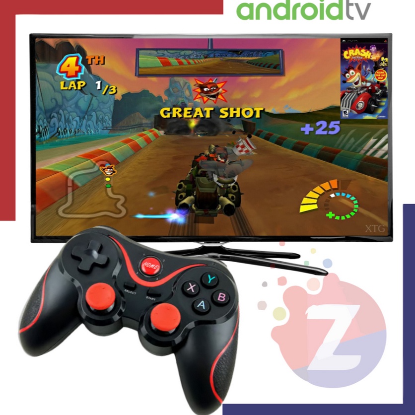 Jual ー KP Wireless Gamepad X3 for Smart TV Android & Smartphone Plus