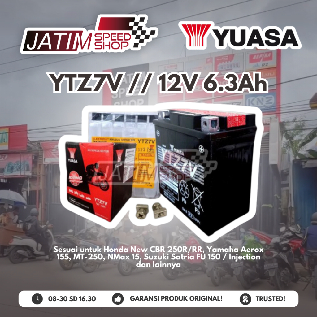 Jual Aki Yuasa YTZ7V 12V 6Ah Untuk NMax/Lexi/Aerox/Satria FU | Shopee