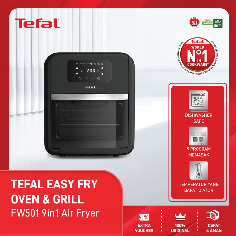Jual Tefal Digital Easy Fry Oven & Grill FW501 9in1 Air Fryer