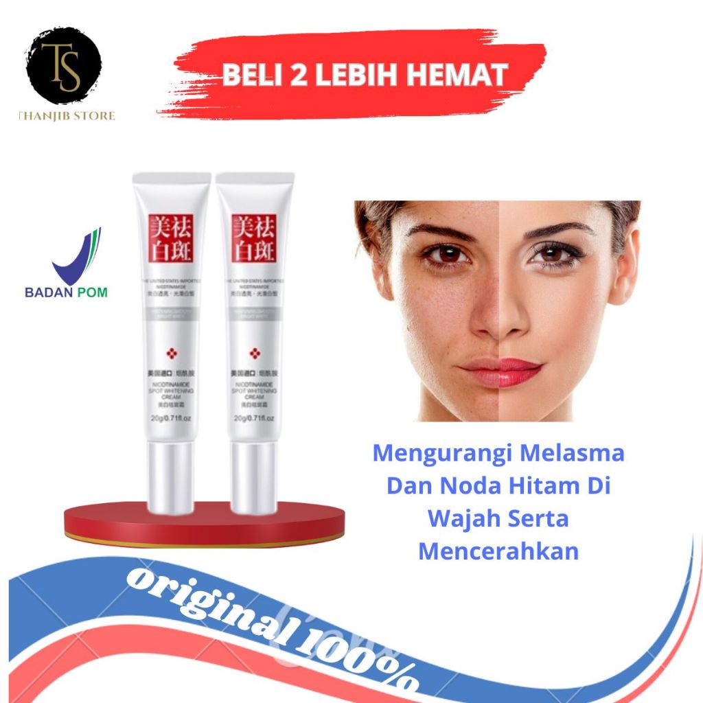 Jual Whitening Blemish Salep Krim Penghilang Flek Hitam Membandel Diwajah Cream Pemutih Dan