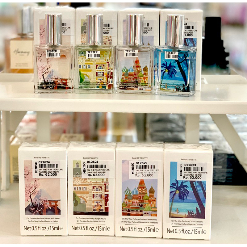 Jual MINISO parfum cewek series on the way EDT 15ML | Shopee Indonesia