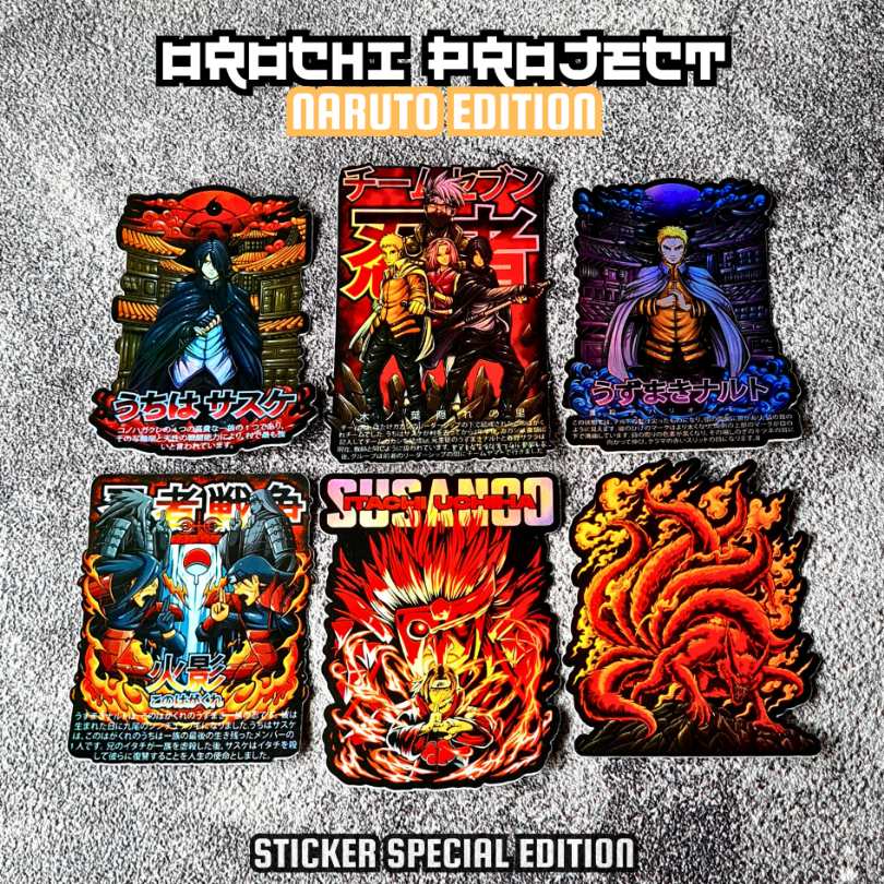 Jual Sticker Stiker Anime Naruto Spesial Edition Uchiha Madara Sasuke ...