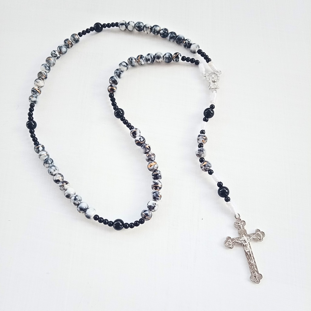 Jual Rosario eksklusif marmer bercorak emas | Shopee Indonesia