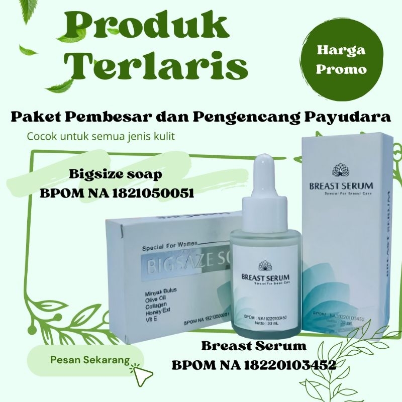 Jual Zb Bigsaze Soap Dan Breast Serum Instacare Pembesar Payudara Alami