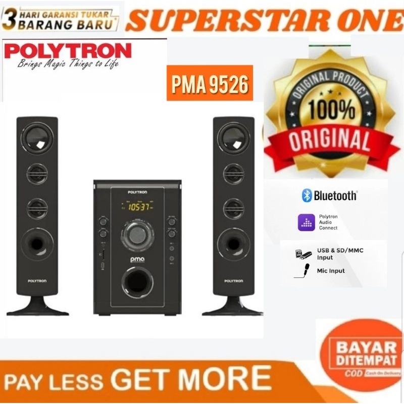 Jual Polytron Type Pma 9526 Mhhx Speaker Aktif Bluetooth Shopee Indonesia