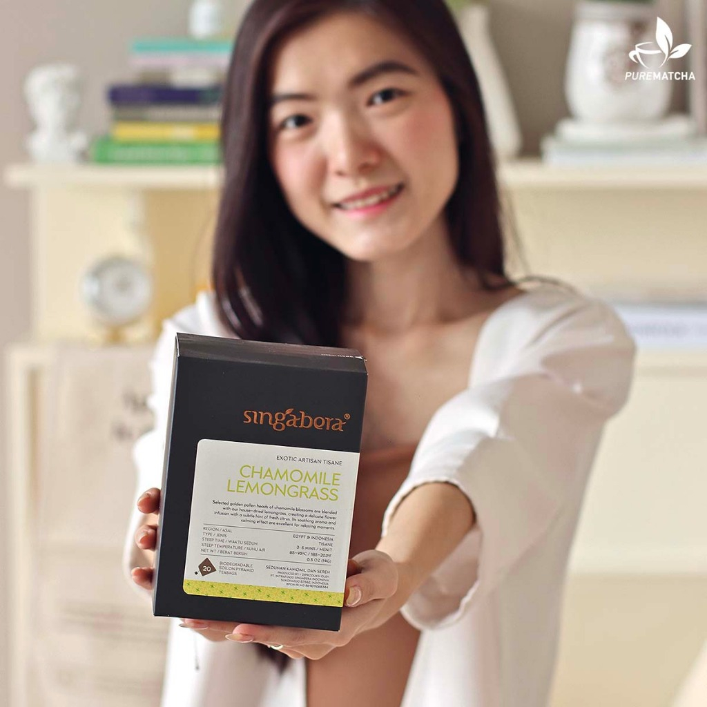 Jual Singabera Chamomile Lemongrass Tea Box isi 20tb Teh Singabera