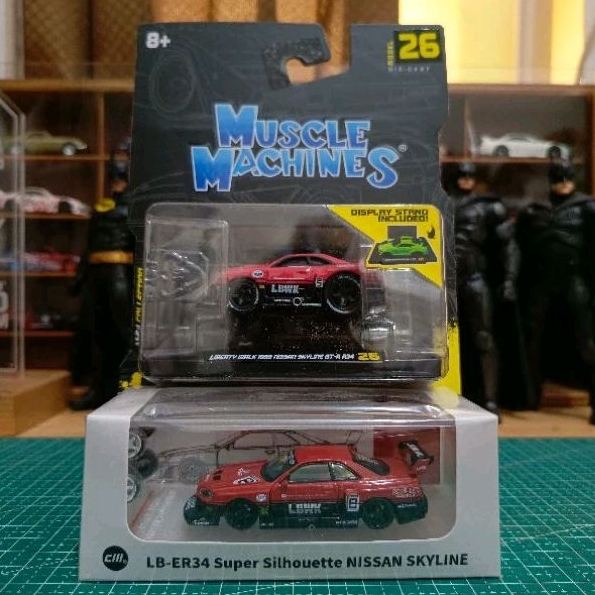 Jual CM Model Muscle Machines Nissan Skyline GTR R34 Liberty Walk Super Silhouette Shopee