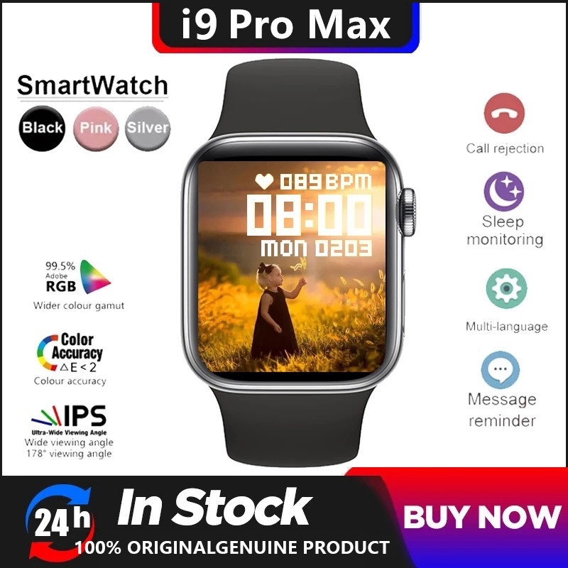 ✅GARANSI Official SMARTWATCH i9 PRO MAX S Smartwatch-like Display  Professional Health Sleep Monitoring WhatsApp Quick Reply Fast  Charging