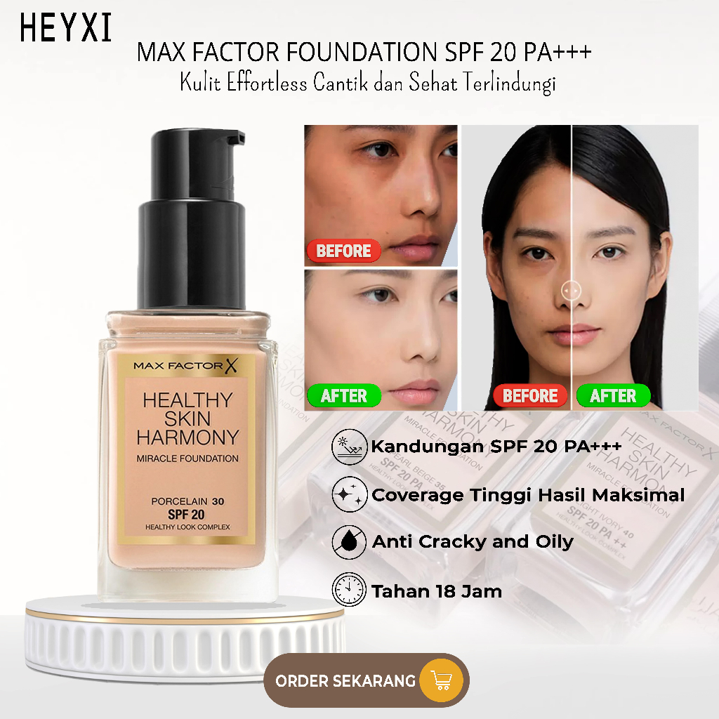 Jual MAX FACTOR X Miracle Foundation SPF 20 PA +++ | Alas Bedak Cair