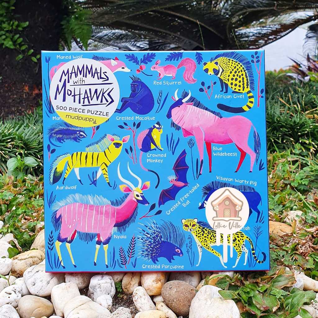 Mammals With Mohawks 500-Piece Family Puzzle - Colorful Animal Illustration - View #2