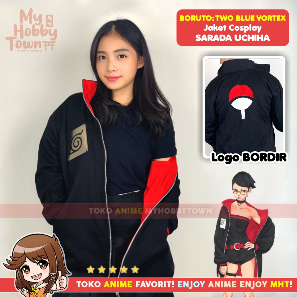 Jual Jaket Cosplay Anime Sarada Uchiha Boruto Two Blue Vortex After Post Time Skip Shopee 7643