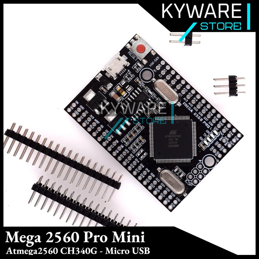 Jual Arduino Mega 2560 Pro Mini CH340 Micro USB MEGA2560 CH340G ...