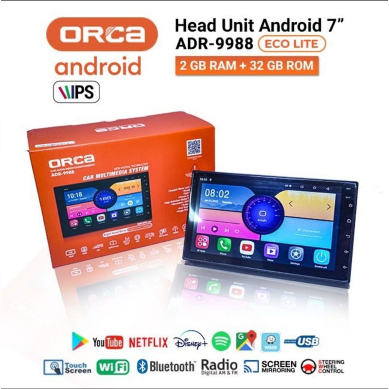 Jual head unit android 7 inch orca adr-9988 eco lite series | Shopee ...