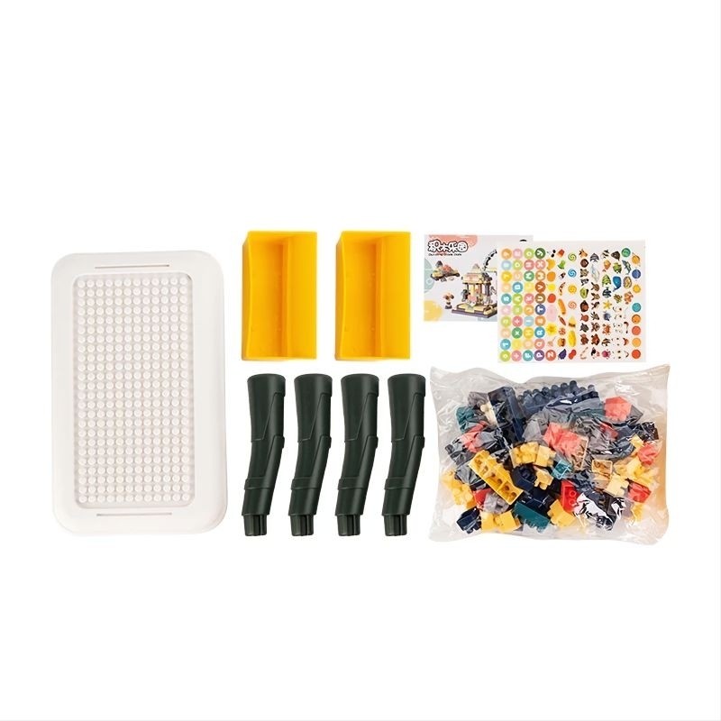 Jual KKV Mainan Brick Balok Susun Meja Anak DIY 106Pcs Building Blocks ...