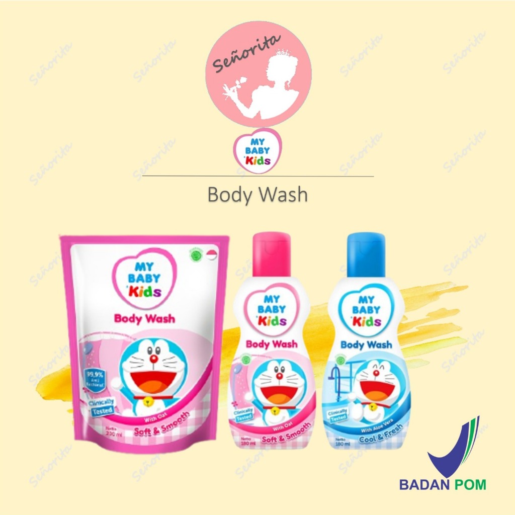 Jual MY BABY KIDS Body Wash Doraemon 180ml/ Refill 200ml | Shopee Indonesia